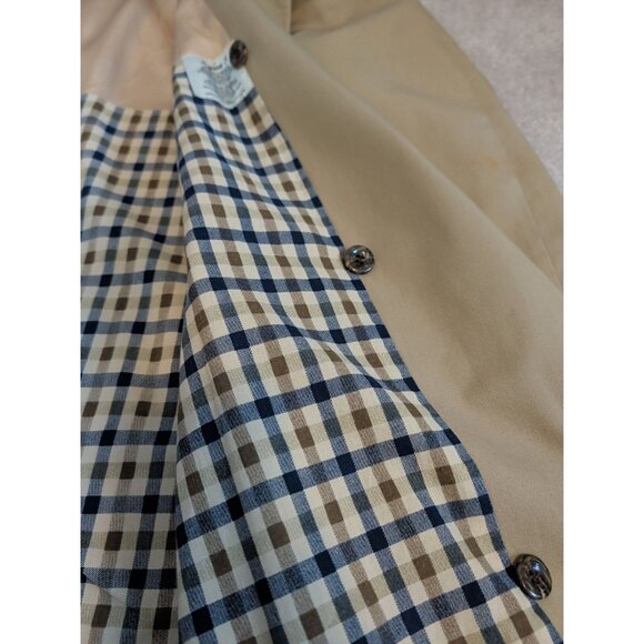 Vintage 80’s Aquascutum Trench Coat Overcoat Mens Aqua 5 XXL Punk Blokecore Vtg - Picture 11 of 16